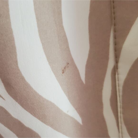 Dennis Basso Zebra Print Pink-Lined Raincoat, Sz M - Picture 3 of 10